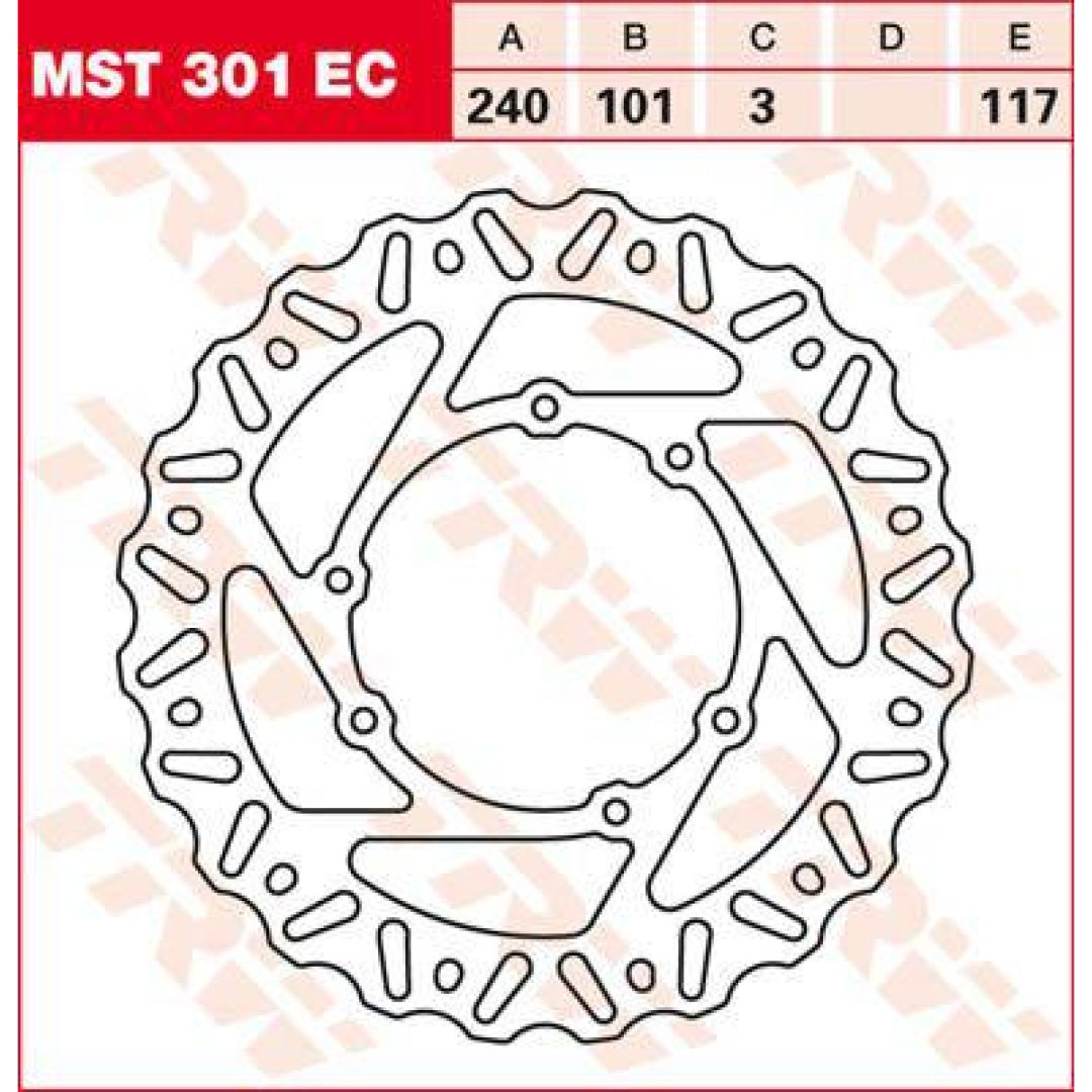 Bromsskiva EC TRW Silver