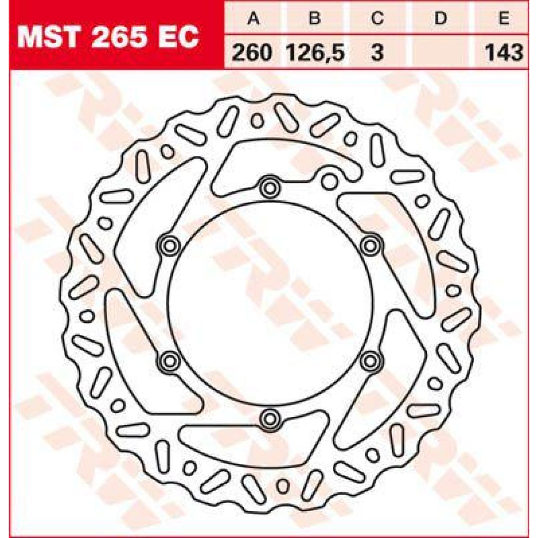 Bromsskiva EC TRW Silver