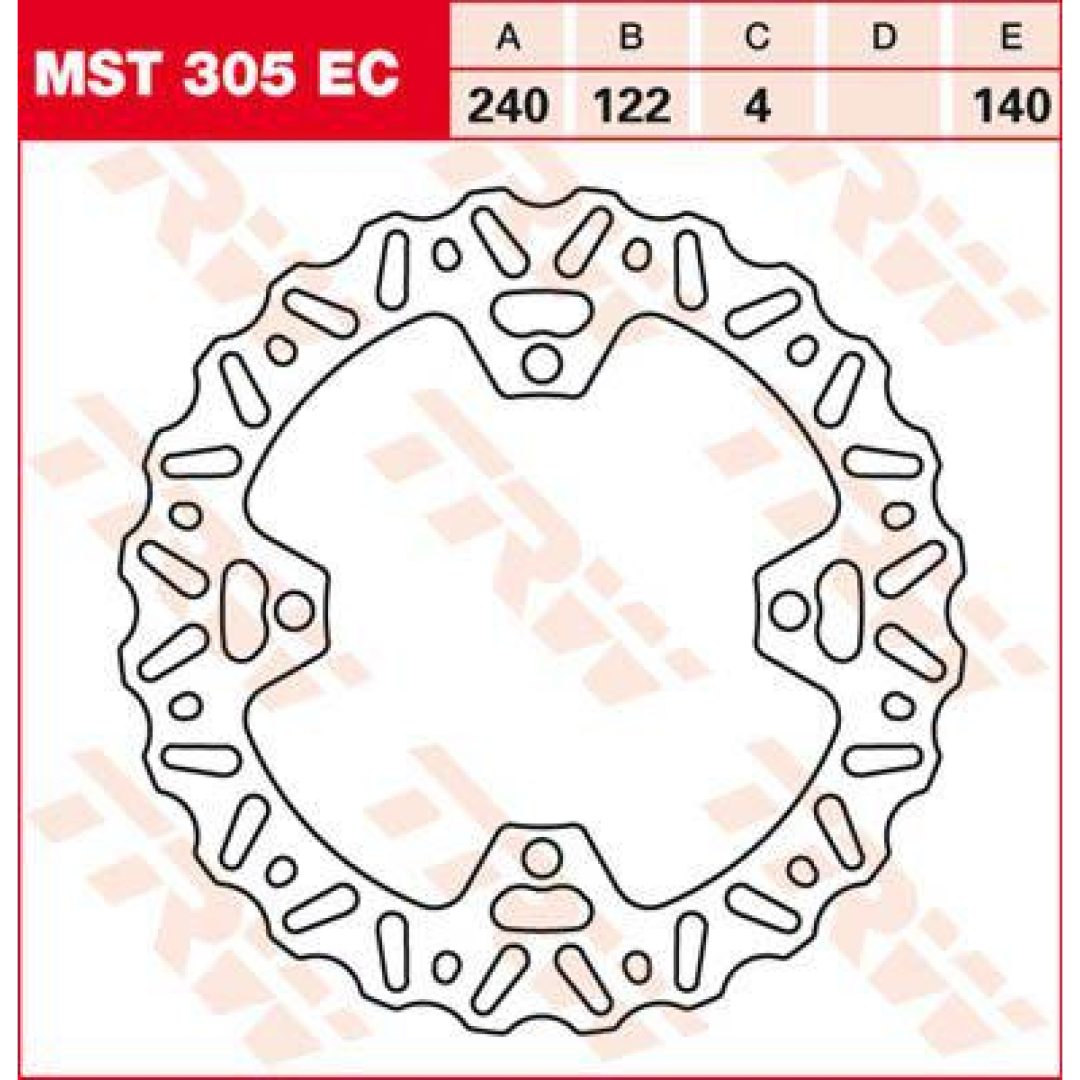 Bromsskiva EC TRW Silver
