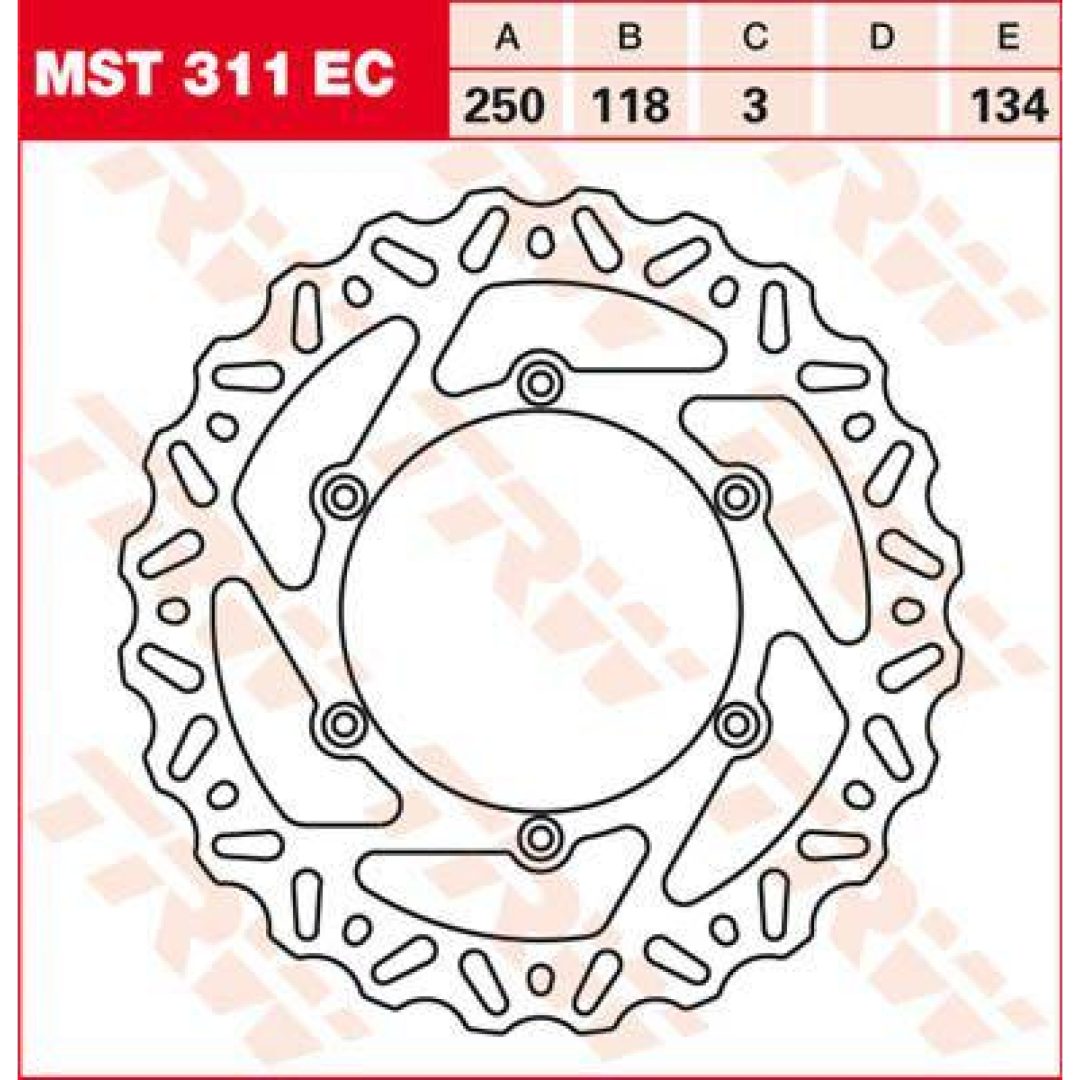 Bromsskiva EC TRW Silver