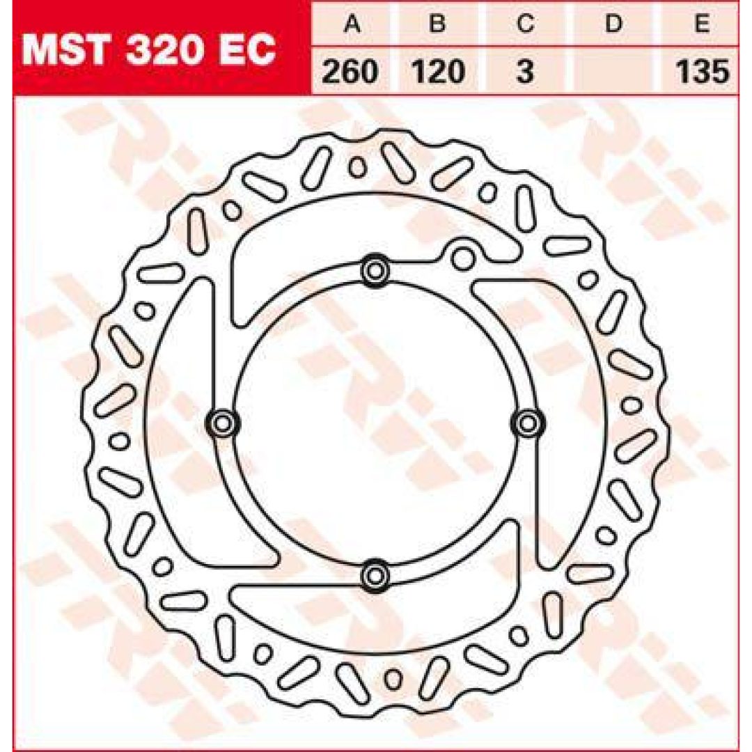 Bromsskiva EC TRW Silver