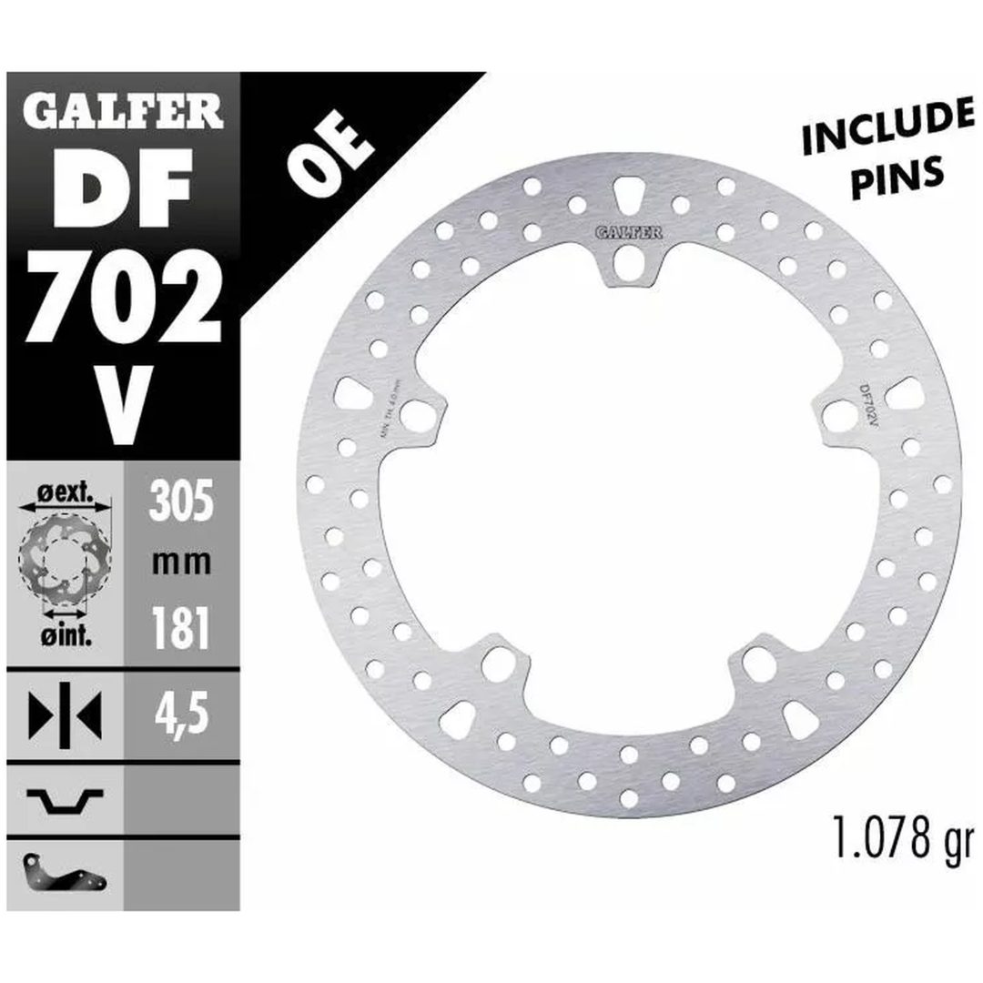 Bromsskiva Fixed Round 292 mm GALFER – bild 2