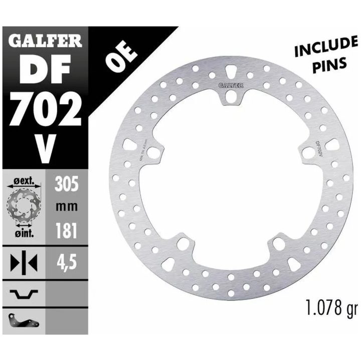 Bromsskiva Fixed Round 292 mm GALFER – bild 2