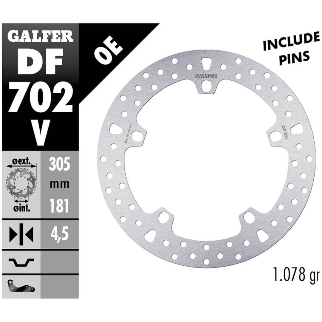 Bromsskiva Fixed Round 292 mm GALFER