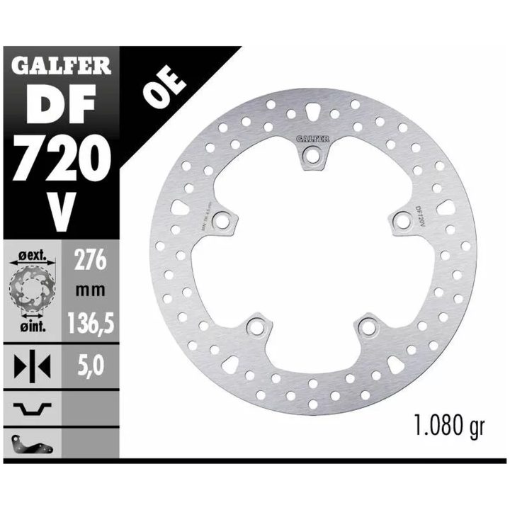 Bromsskiva Fixed Round 292 mm GALFER – bild 2