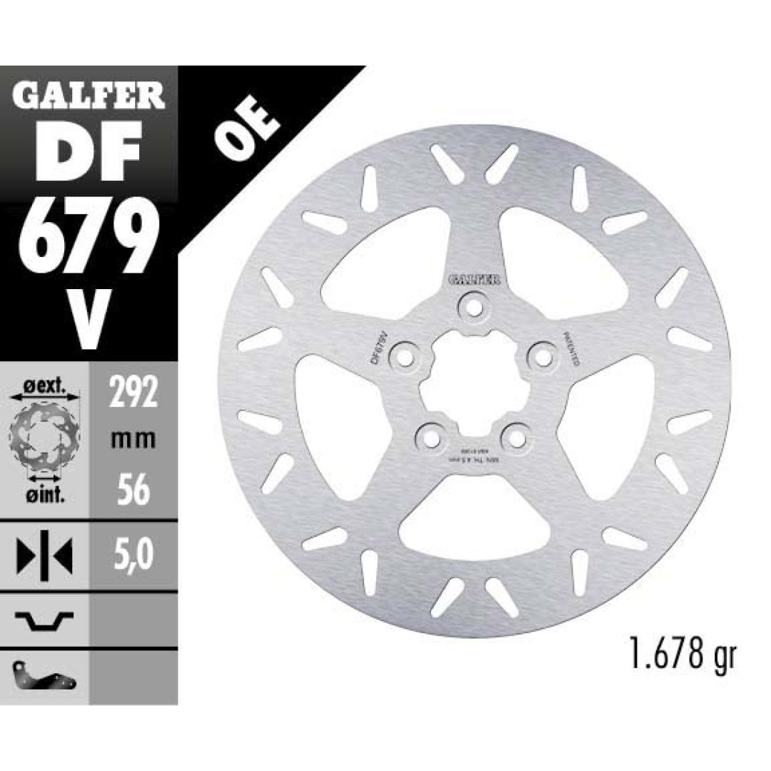 Bromsskiva Fixed Round 292 mm GALFER Bromsskiva
