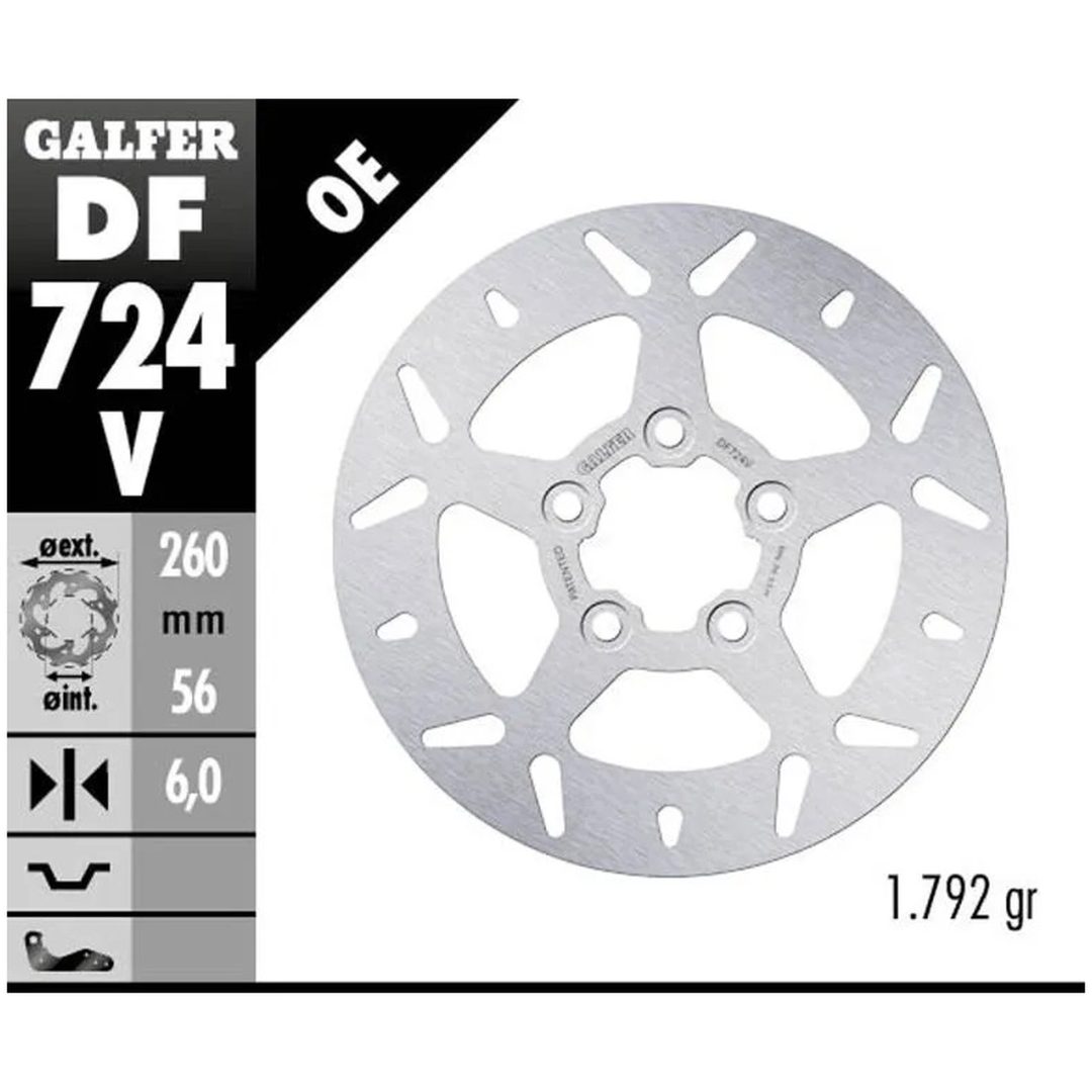 Bromsskiva Fixed Round 292 mm GALFER Bromsskiva – bild 2