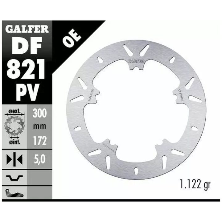Bromsskiva Fixed Round 292 mm GALFER Bromsskiva – bild 2