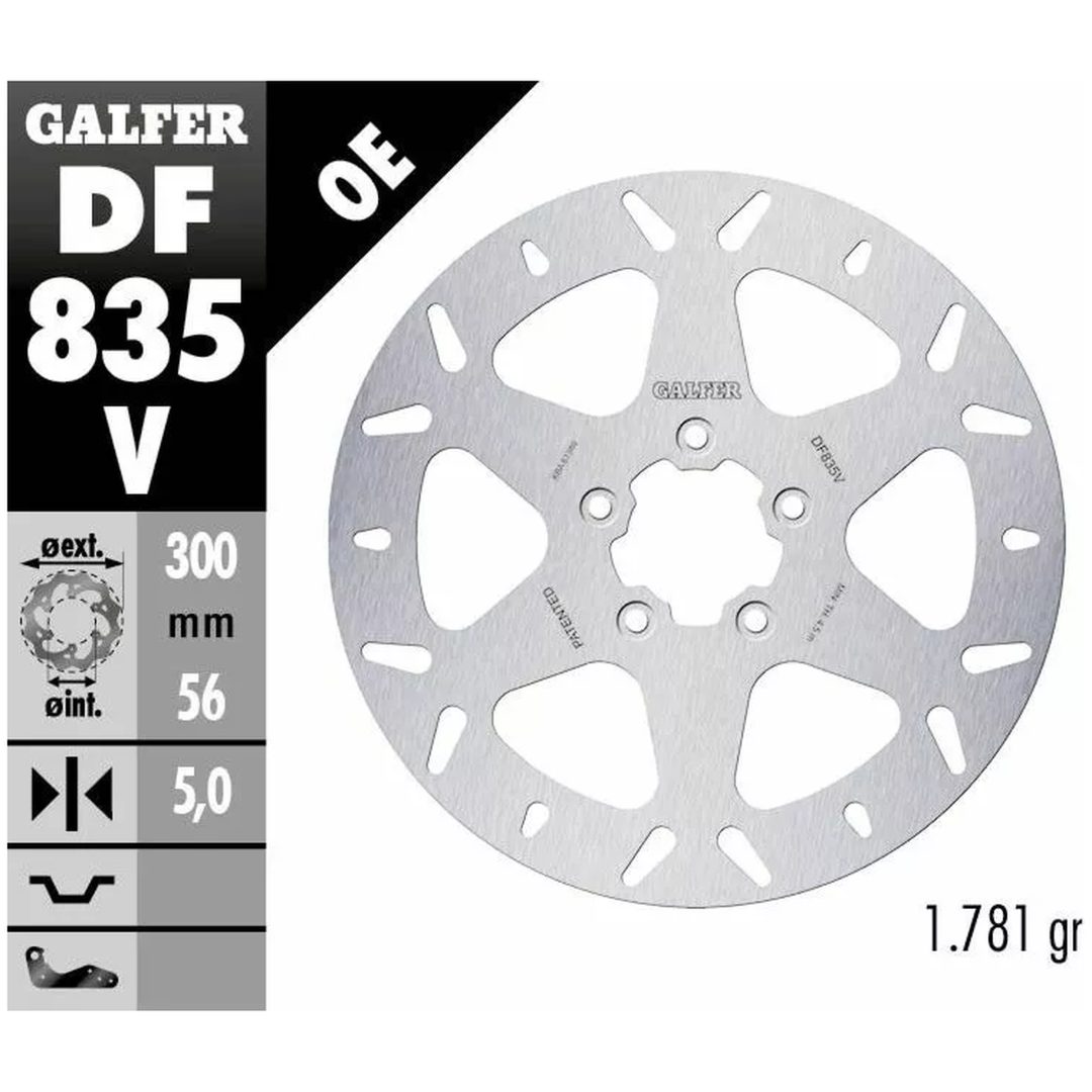 Bromsskiva Fixed Round 292 mm GALFER Bromsskiva – bild 2
