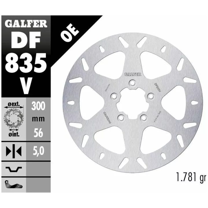Bromsskiva Fixed Round 292 mm GALFER Bromsskiva – bild 2