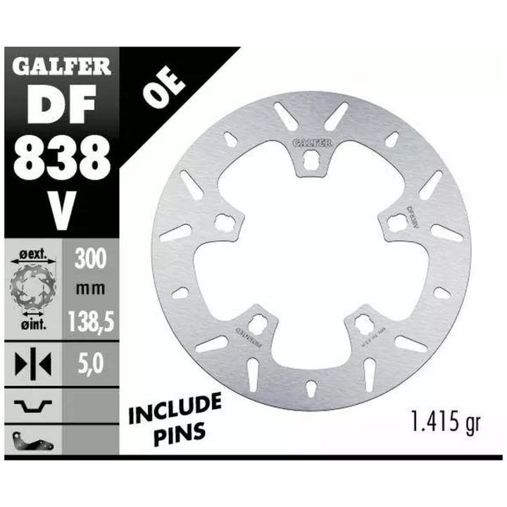 Bromsskiva Fixed Round 292 mm GALFER Bromsskiva – bild 2