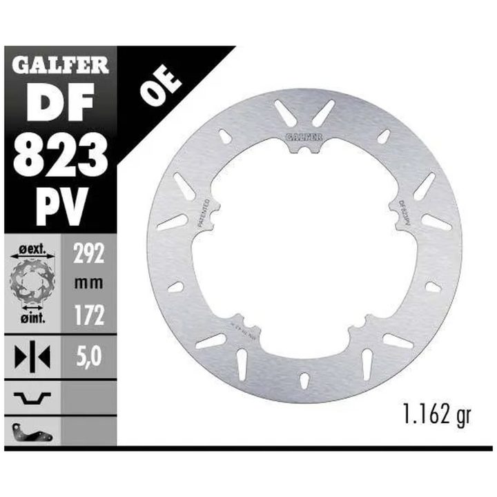 Bromsskiva Fixed Round 292 mm GALFER Bromsskiva – bild 3