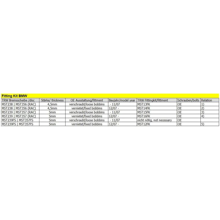 Bromsskiva Fixed TRW Silver – bild 2
