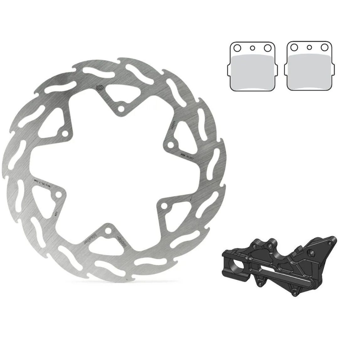 Bromsskiva Flame Flytande Bak MOTO-MASTER svart/silver