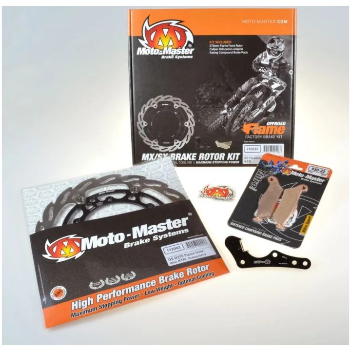Bromsskiva Flame Flytande Fram MOTO-MASTER svart/silver – bild 4