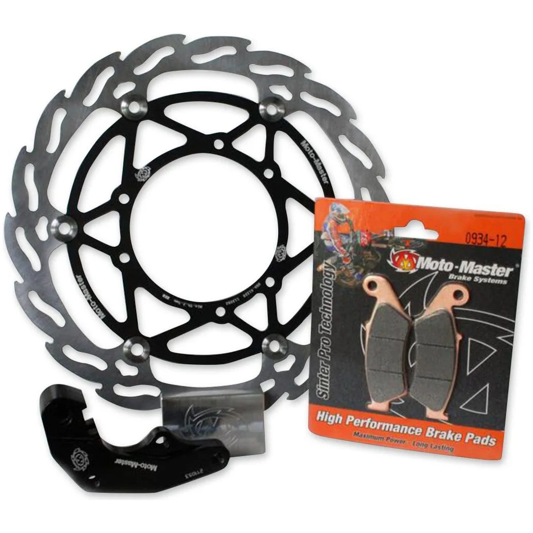 Bromsskiva Flame Flytande Fram MOTO-MASTER svart/silver