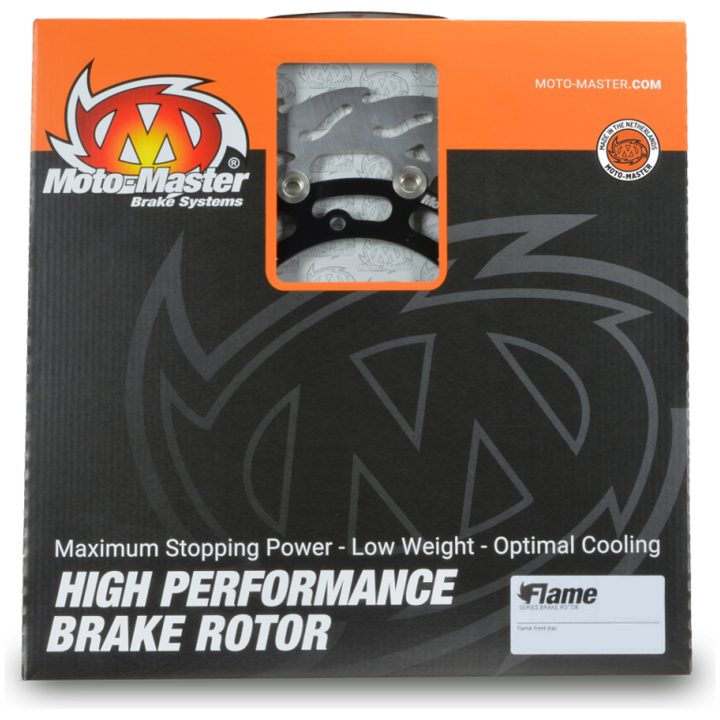 Bromsskiva Flame Fram Vänster MOTO-MASTER Silver – bild 2