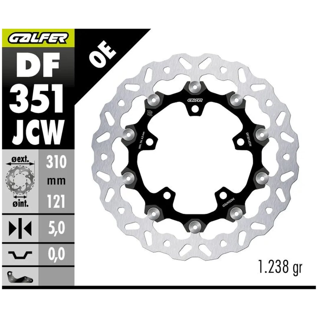 Bromsskiva Floatech Silver GALFER – bild 2