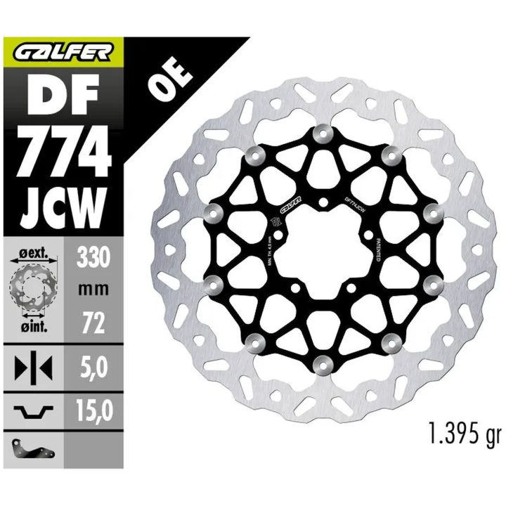Bromsskiva Floatech Silver GALFER – bild 2