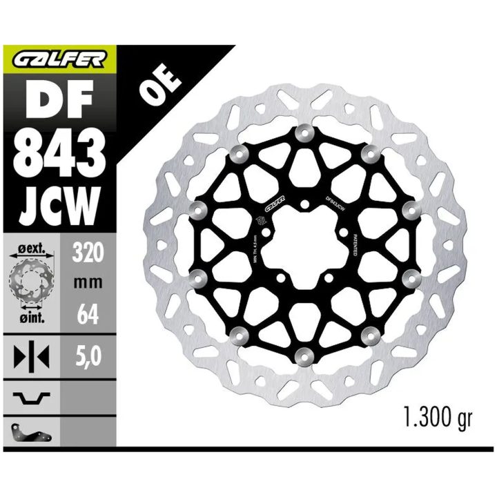 Bromsskiva Floatech Silver GALFER – bild 2