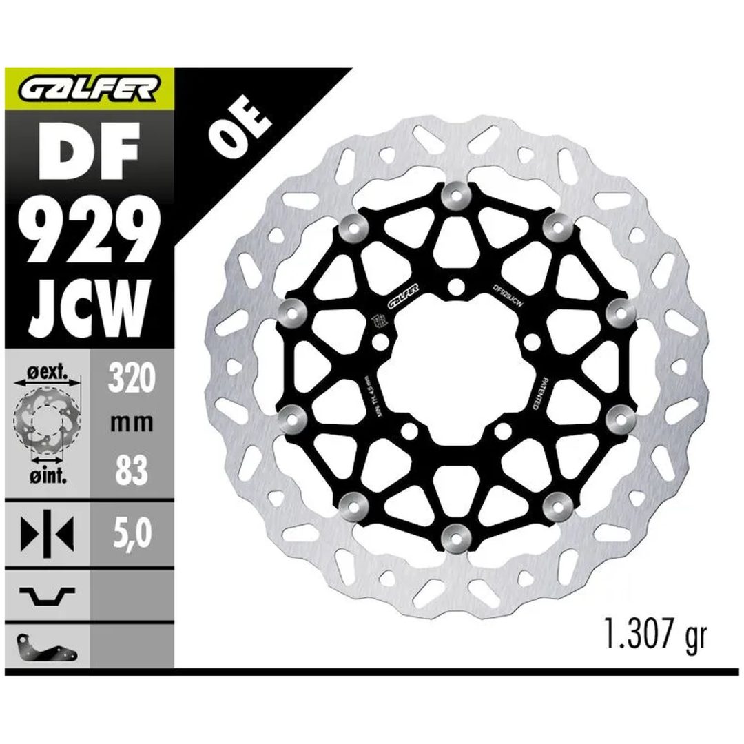 Bromsskiva Floatech Silver GALFER – bild 2