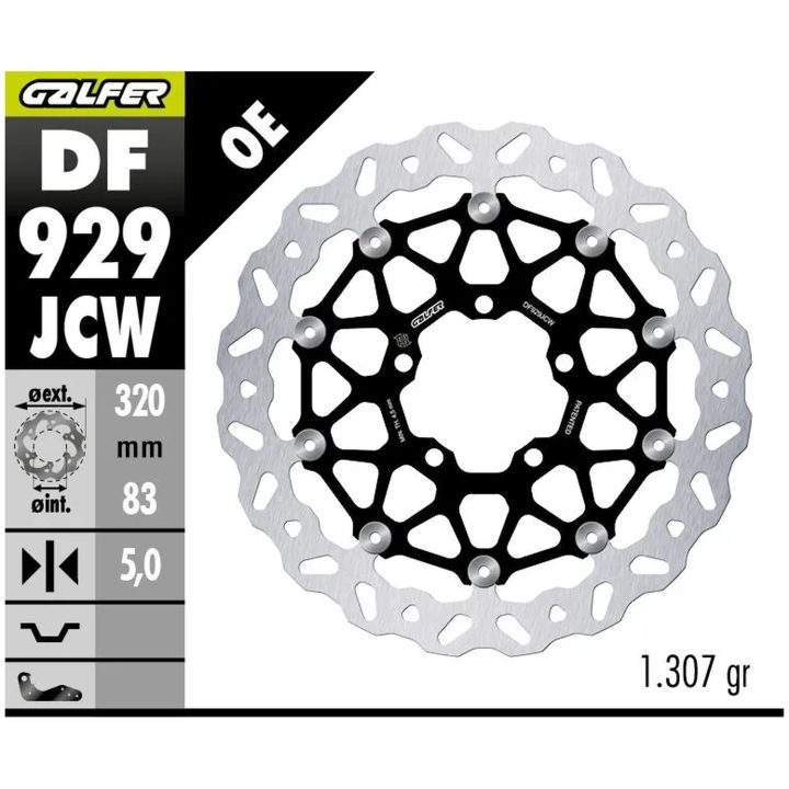 Bromsskiva Floatech Silver GALFER – bild 2