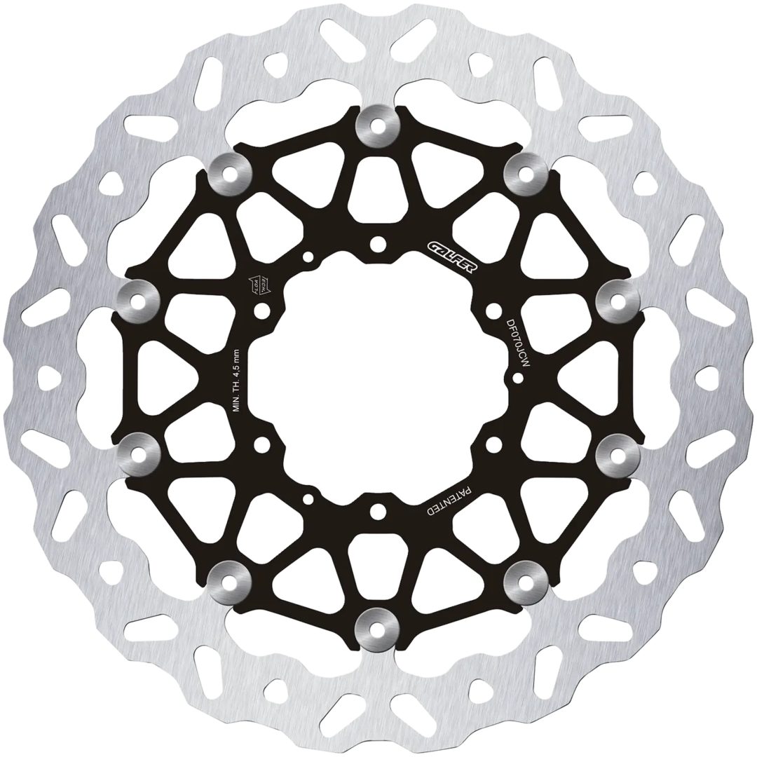 Bromsskiva Floatech Svart Silver GALFER