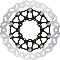 Bromsskiva Floatech Svart Silver GALFER