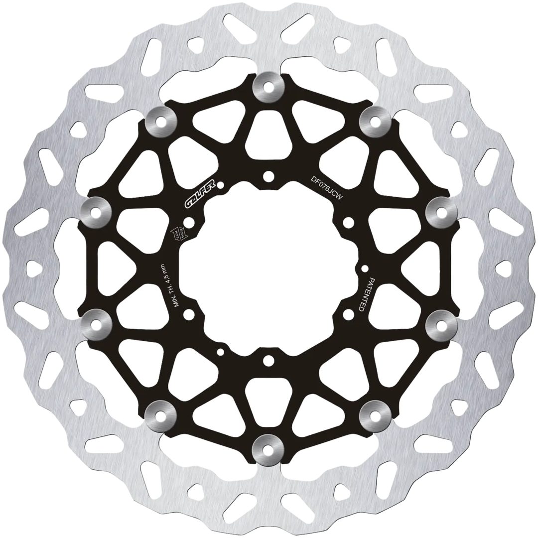 Bromsskiva Floatech Svart Silver GALFER