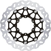 Bromsskiva Floatech Svart Silver GALFER