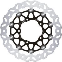 Bromsskiva Floatech Svart Silver GALFER