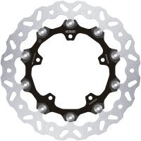 Bromsskiva Floatech Svart Silver GALFER