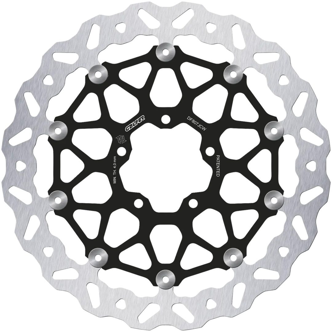 Bromsskiva Floatech Svart Silver GALFER