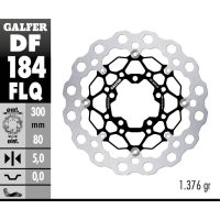 Bromsskiva Floating Cubiq Svart Silver Rostfritt stål GALFER