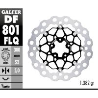 Bromsskiva Floating Cubiq Svart Silver Rostfritt stål GALFER