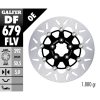 Bromsskiva Floating Round Svart Silver GALFER Bromsskiva – miniatyr 1