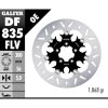Bromsskiva Floating Round Svart Silver GALFER Bromsskiva – miniatyr 1