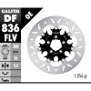 Bromsskiva Floating Round Svart Silver GALFER Bromsskiva – miniatyr 1