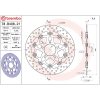 Bromsskiva Flytande Serie Oro Prime Line Borrad Rostfritt Stål BREMBO – miniatyr 2