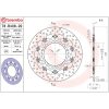 Bromsskiva Flytande Serie Oro Prime Line Borrad Rostfritt Stål BREMBO – miniatyr 2