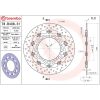 Bromsskiva Flytande Serie Oro Prime Line Borrad Rostfritt Stål BREMBO – miniatyr 2