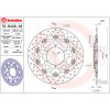 Bromsskiva Flytande Serie Oro Prime Line Borrad Rostfritt Stål BREMBO – miniatyr 2