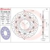 Bromsskiva Flytande Serie Oro Prime Line Borrad Rostfritt Stål BREMBO – miniatyr 2