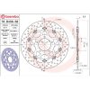 Bromsskiva Flytande Serie Oro Prime Line Borrad Rostfritt Stål BREMBO – miniatyr 2