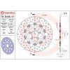 Bromsskiva Flytande Serie Oro Prime Line Borrad Rostfritt Stål BREMBO – miniatyr 2