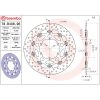 Bromsskiva Flytande Serie Oro Prime Line Borrad Rostfritt Stål BREMBO – miniatyr 2