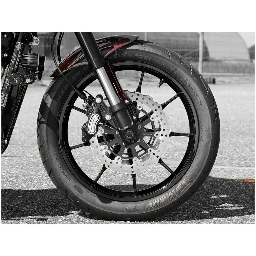 Bromsskiva Flytande Wave Design Kontur Borrad Tvådelad RICKS MOTORCYCLES – bild 2