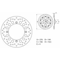 Bromsskiva FRAM Serie Oro Brembo