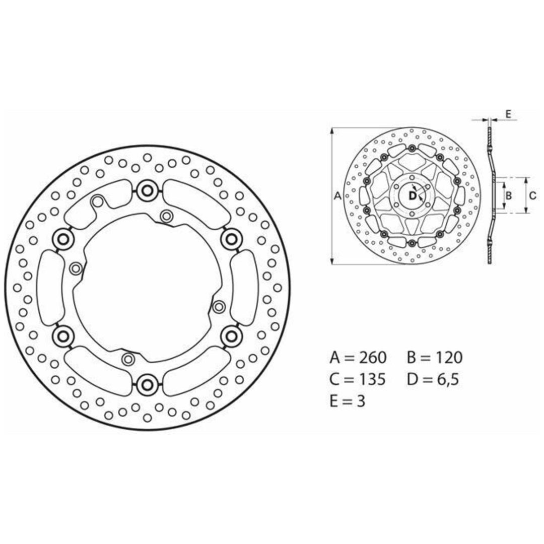 Bromsskiva FRAM Serie Oro Brembo