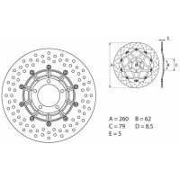 Bromsskiva FRAM Serie Oro Brembo